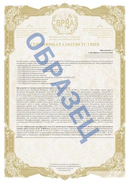 Образец Приложение к СТО 01.064.00220722.2-2020 Нижняя Салда Сертификат СТО 01.064.00220722.2-2020 