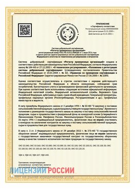 Приложение к сертификату для ИП Нижняя Салда Сертификат СТО 03.080.02033720.1-2020